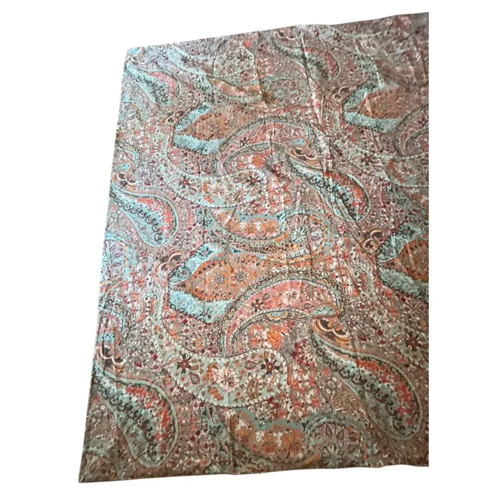 Pottery Barn F/Q Organic Cotton Paloma Paisley Duvet Cover 2 Standard Shams Bed